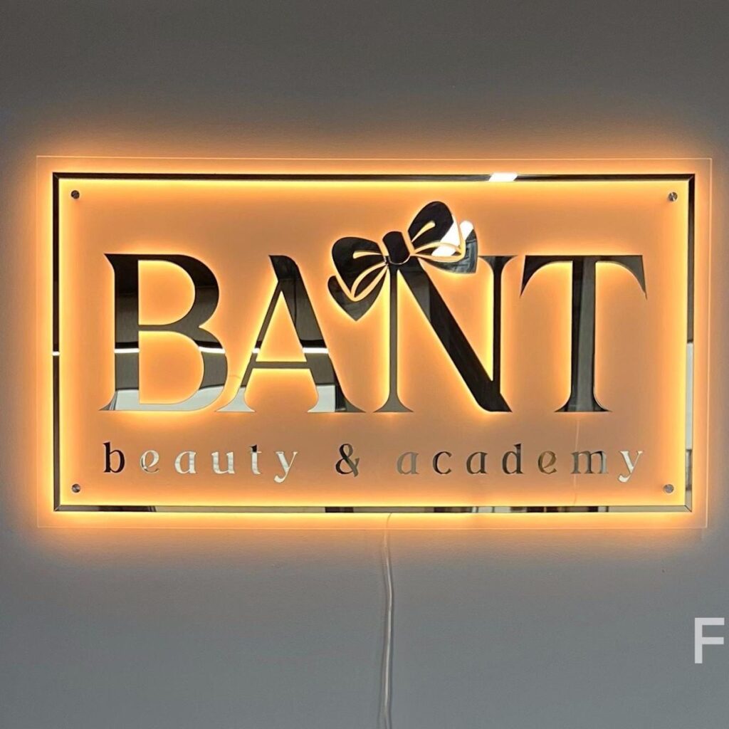 acrylic business sign